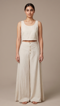 Effortless Wide-Leg Trouser & Crop Top Co-Ord Set