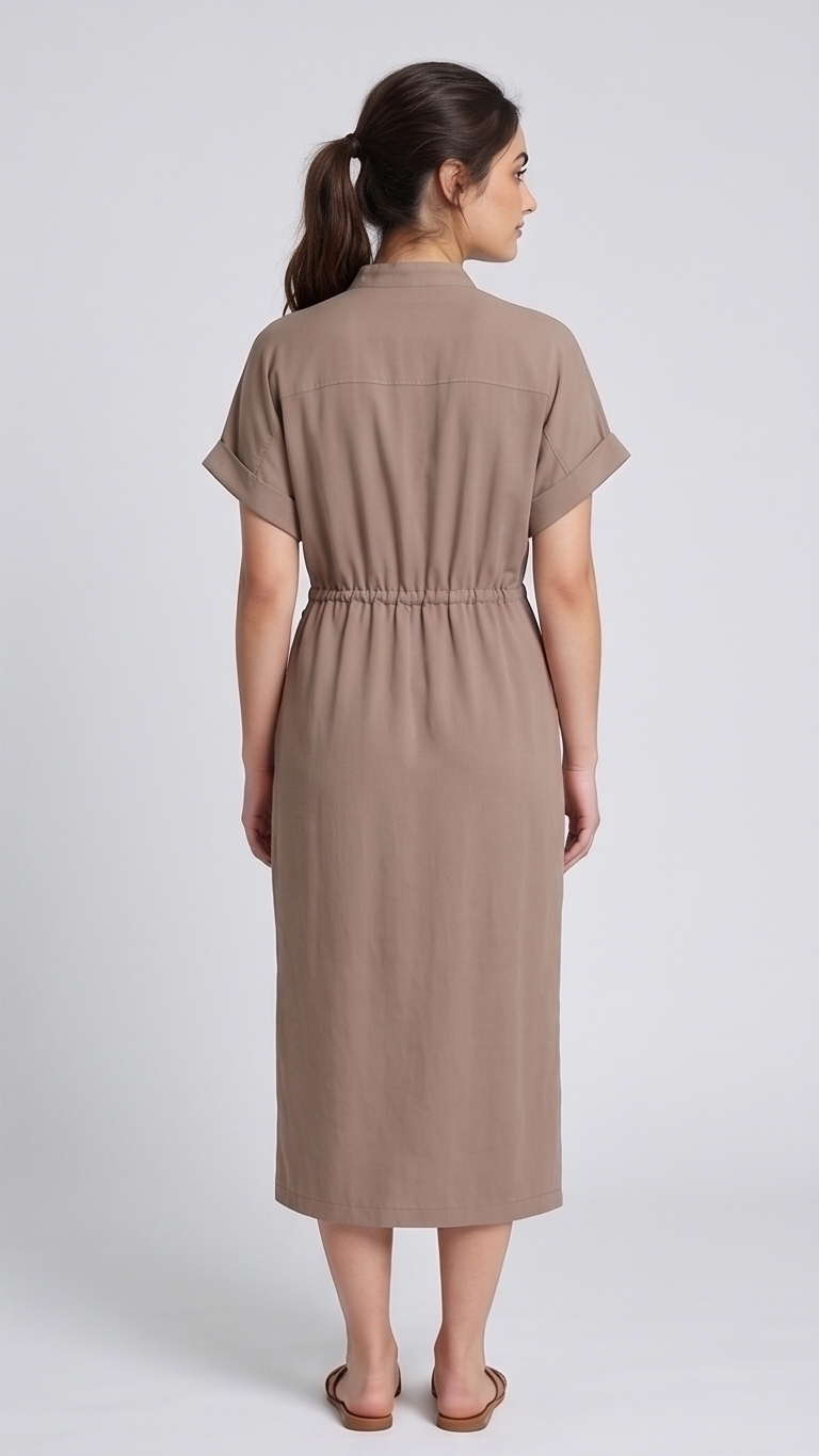 Effortless Utility Midi Dress
