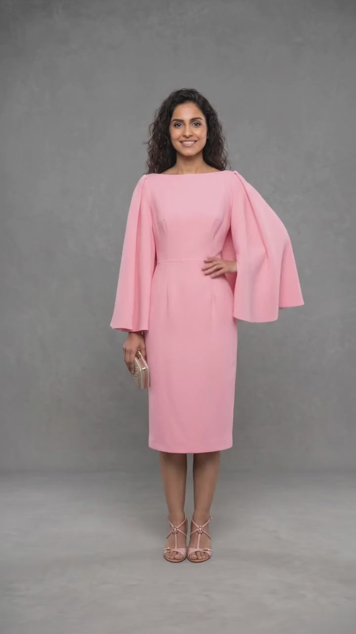 Pink midi dress video